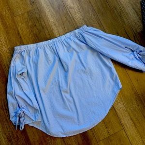 Off the shoulder with sleeves